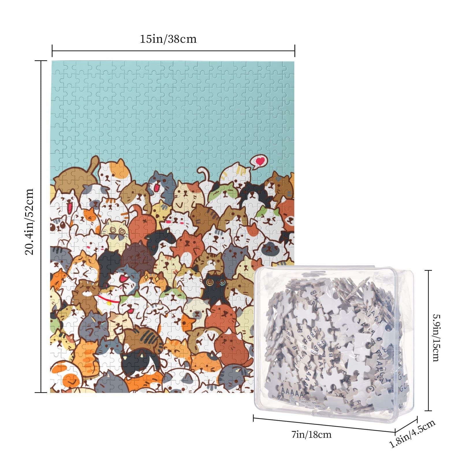 Amazon | パズル 猫 猫柄 アニマル 可愛い かわいい アニメ 500
